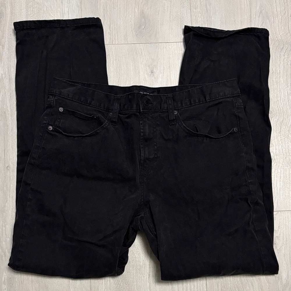 🔥BUNDLESALE Men's 32/30 Free Assembly Modern Straight Black Chinos Pants